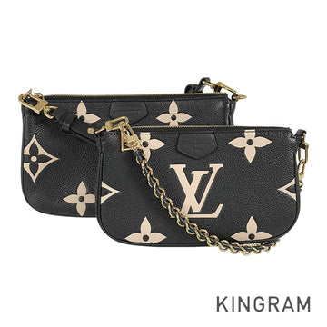 LOUIS VUITTON Monogram Empreinte Bicolor Multi Pochette Accessoires M45777 Shoulder bag