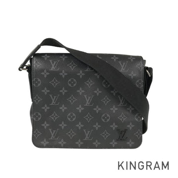 LOUIS VUITTON Monogram Eclipse District PM NM Messenger Shoulder Bag