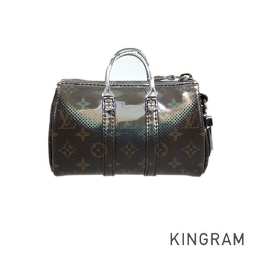 LOUIS VUITTON key ring mini keepall metallic mirror key ring