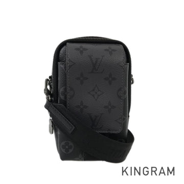 LOUIS VUITTON Monogram Eclipse Reverse Double Phone Pouch M81321 Shoulder bag