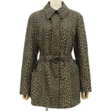 Fendi Leopard Print Jacket Brown 44