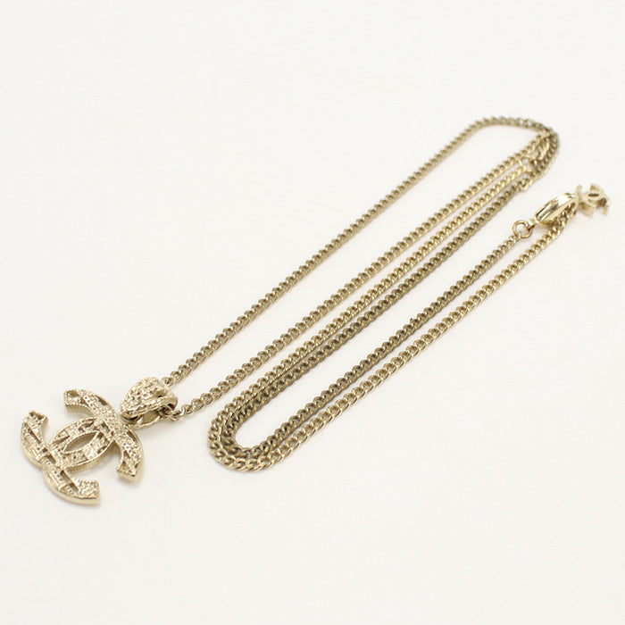CHANEL Necklace COCO Mark Logo Necklace metal gold Women(unisex)