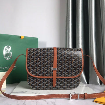 BELVEDERE MM BAG 28CM BLACK AND TAN CANVAS House Of Sarah Bags
