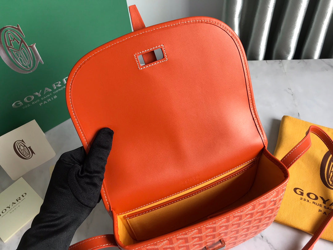 BELVEDERE MM BAG 28CM ORANGE CANVAS House Of Sarah Bags