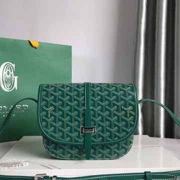 BELVEDERE PM BAG 21CM GREEN CANVAS House Of Sarah