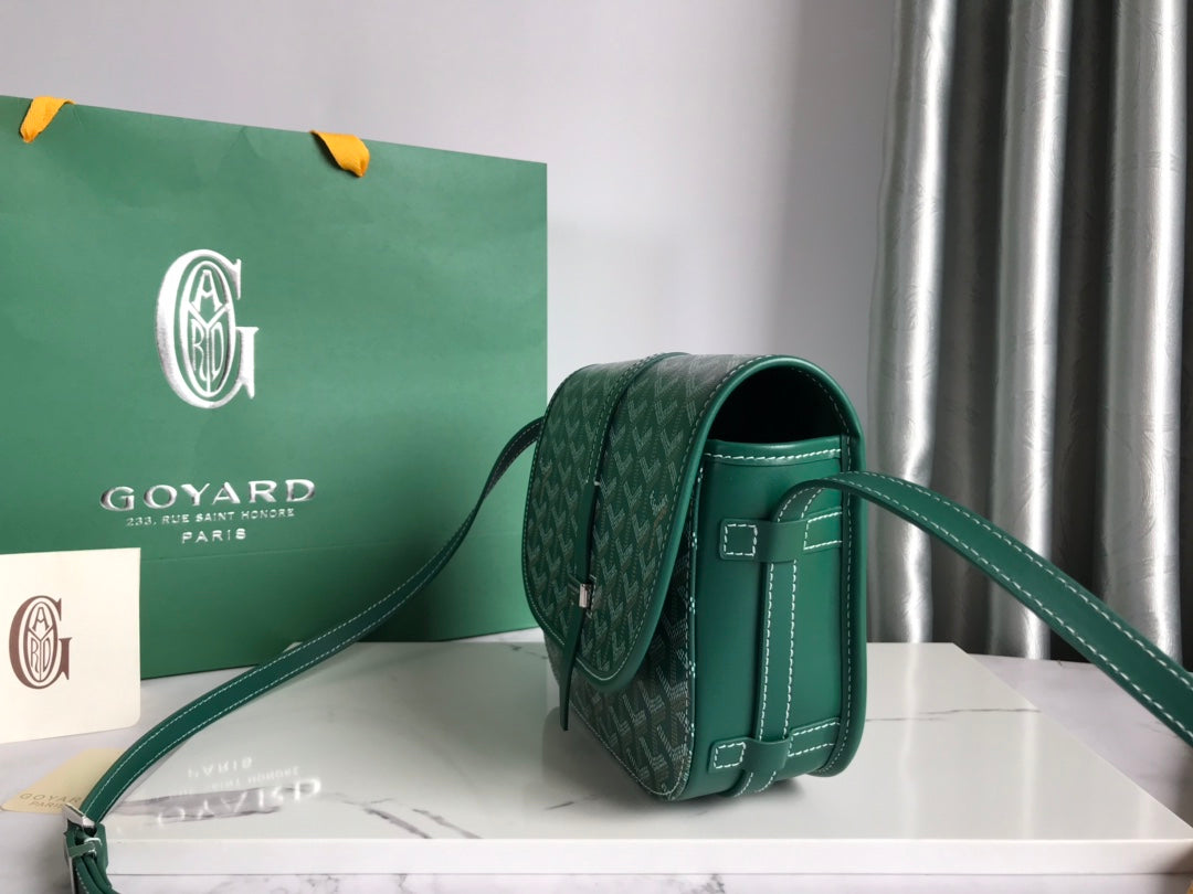 BELVEDERE PM BAG 21CM GREEN CANVAS House Of Sarah