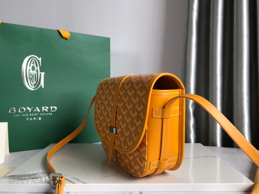 BELVEDERE PM BAG 21CM YELLOW CANVAS House Of Sarah Bags
