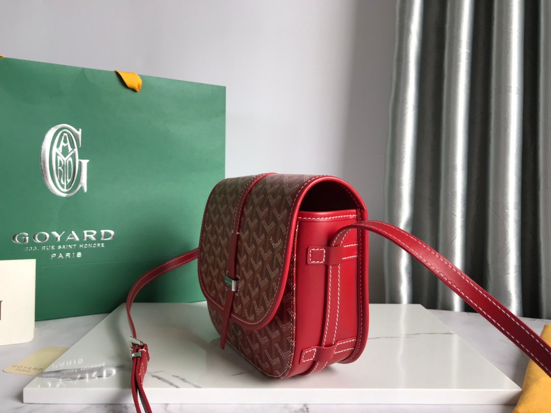 BELVEDERE PM BAG 21CM RED CANVAS House Of Sarah