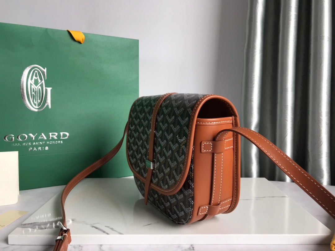 BELVEDERE PM BAG 21CM BLACK AND TAN CANVAS House Of Sarah