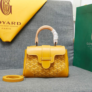 SAIGON SOUPLE MINI BAG YELLOW CANVAS by House Of Sarah