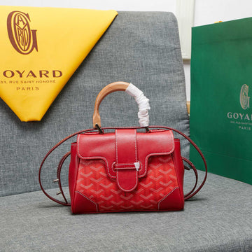 SAIGON SOUPLE MINI BAG RED CANVAS House Of Sarah Bags