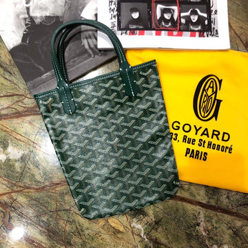 GOYA POITIERS 22X18X24CM GREEN CANVAS House Of Sarah Bags
