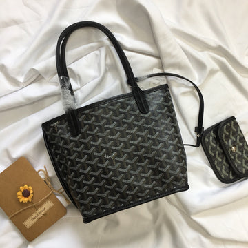 MINI HOBO BOHEME 38CM BLACK CANVAS House Of Sarah Bags
