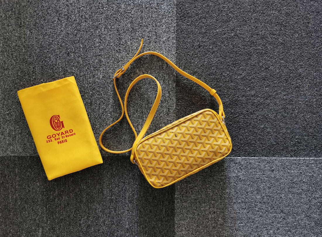 CAP-VERT PM BAG 23X8X14CM YELLOW CANVAS House Of Sarah