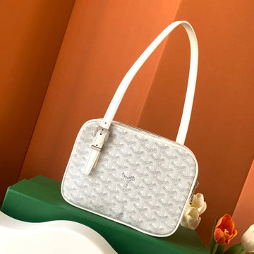 GOYA SECOND-HAND TOAST BAG 21CM WHITE CANVAS House Of Sarah