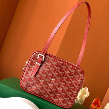 GOYA SECOND-HAND TOAST BAG 21CM RED CANVAS House Of Sarah