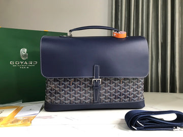 GOYARD CITADIN BAG 38CM NAVY BLUE CANVAS House Of Sarah