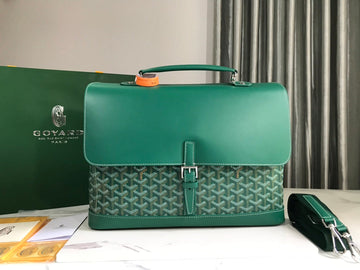 GOYARD CITADIN BAG 38CM GREEN CANVAS House Of Sarah Bags