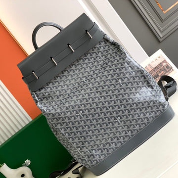 GOYA STEAMER PM BAG 48CM GREY CANVAS House Of Sarah Bags