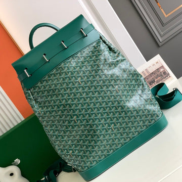 GOYA STEAMER PM BAG 48CM GREEN CANVAS House Of Sarah Bags