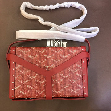 MINAUDIERE TRUNK BAG 17CM RED CANVAS by House Of Sarah