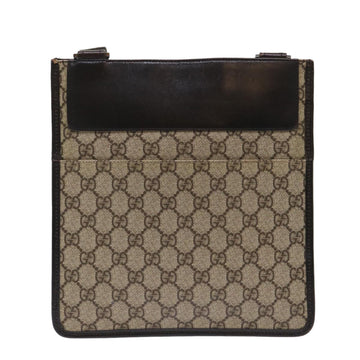 GUCCI GG Canvas Shoulder Bag PVC Leather Beige 27639  yk7766